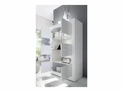 Aparador design luces LED 4 puertas lacado COMETE^Vente-unique Outlet