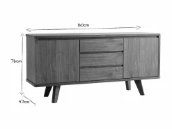 Miliboo Aparador|Aparador diseño nogal FIFTIES