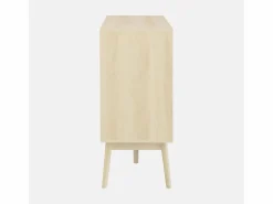 Sweeek Aparador|Aparador escandinavo efecto madera con 2 puertas, 150cm natural