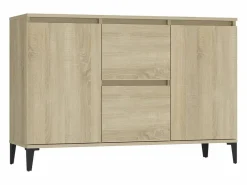 vidaxl Aparador madera contrachapada color roble Sonoma 102x35x70 cm Color natural claro
