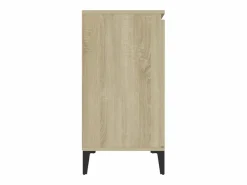 vidaxl Aparador madera contrachapada color roble Sonoma 102x35x70 cm Color natural claro