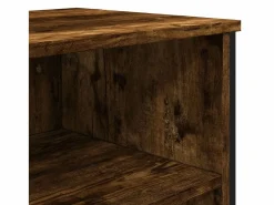Clicnbuy Aparador madera de ingeniería roble ahumado 101x35,5x74,5 cm Marru00f3n New