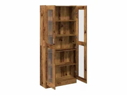 Aparador madera ingeniería madera envejecida 82,5x30,5x185 cm^vidaxl Best