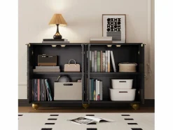 ModernLuxe Aparador|Aparador moderno - 2 puertas con estantes ajustables -