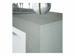 Aparador Urban 3 puertas blanco/cemento 80x144x42 cm^Loungitude Hot