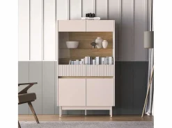 Petits-Meubles Vitrina Para Vajilla|Aparador vitrina 4 puertas Connie Cachemira y Madera