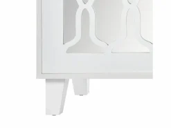 Aparador 160x40x84cm con 4 puertas con espejo, cuerpo lacado en^Hauss Spole Discount