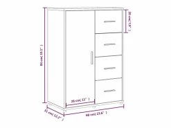 Aparadores 2 unidades madera de ingeniería 60x31x84 cm^vidaxl Sale