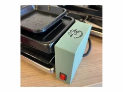Little Balance Aparato de raclette para 4 personas 800W con grill, placa antiadherente extraíble y accesorios de madera Verde Clearance