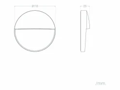 Aplique de Pared Exterior LED 3W CCT Seleccionable Superficie Circular Jade^Ledkia Sale