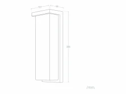 Ledkia Iluminación Exterior|Aplique de Pared Exterior LED 22W Aluminio Tyron 4000K Blanco Neutro