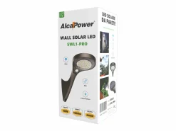 Aplique LED solar de pared 1000 lm Twilight + PIR Negro Clearance