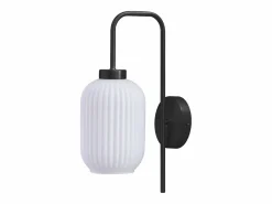 Aplique negro y cristal blanco L.25 x Alt.41 cm - LOUXOR^OZAIA Discount