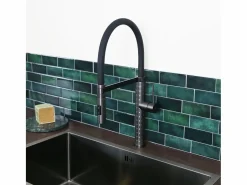 Architek mezclador de fregadero con alcachofa de ducha móvil gun metal^Essebagno Online