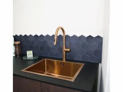 Architek mezclador de fregadero con rociador extraíble cobre cepillado^Essebagno Hot