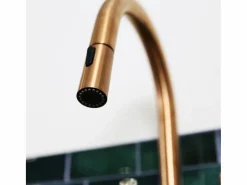 Architek mezclador de fregadero con rociador extraíble cobre cepillado^Essebagno Hot