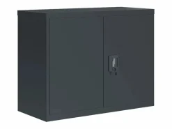 Archivador antracita 90x40x70 cm acero Marru00f3n Online