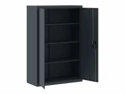 Archivador antracita 90x40x140 cm acero Marru00f3n Best