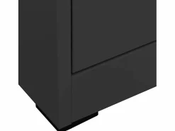 Archivador Antracita 46x62x102,5 cm Acero Marru00f3n Best