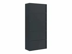 Armario Oficina|Archivador antracita 90x40x200 cm Acero
