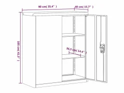 Archivador 90x40x105 cm acero^