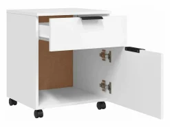 Armario Oficina|Archivador con ruedas madera contrachapada 45x38x54 cm ES641352