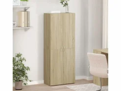 Armario Oficina|Archivador de roble Sonoma 60x32x153 cm madera de ingeniería