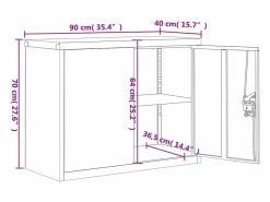 Archivador claro 90x40x70 cm acero^ Online