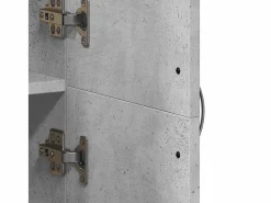 Archivador hormigón 60x32x153 cm madera de ingeniería^ New