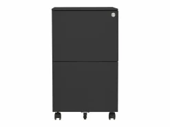 Archivador móvil Antracita 39x45x67 cm Acero Marru00f3n Sale