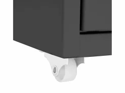 Archivador Móvil Antracita 28x41x109 cm Metal Marru00f3n Clearance