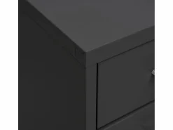 Archivador Móvil Antracita 28x41x109 cm Metal Marru00f3n Clearance