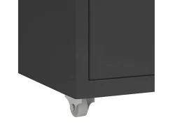 Archivador Móvil Antracita 28x41x69 cm Metal Marru00f3n Clearance