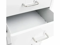 Archivador Móvil 28x41x109 cm Metal Blanco Outlet