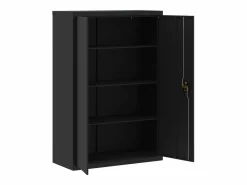 Archivador 90x40x140 cm acero Negro