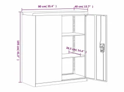 Archivador 90x40x105 cm acero^ Online