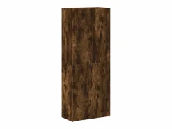 Armario Oficina|Archivador roble ahumado 60x32x153 cm madera de ingeniería