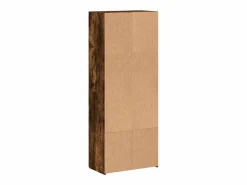 Armario Oficina|Archivador roble ahumado 60x32x153 cm madera de ingeniería
