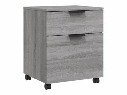 vidaxl Cajonera De Escritorio|Archivador ruedas madera contrachapada Sonoma 45x38x54 cm