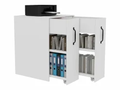 Archivador 52x50x75 cm - con ruedas - 2 cajones - correderas individuales -^ModernLuxe Online