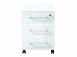 vidaxl Archivo con ruedas Gw-Monteria repro roble Navarra y blanco Color natural claro / Blanco Clearance