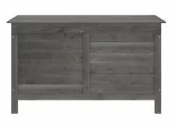 vidaxl Arcón de jardín madera maciza abeto 99x49,5x58,5 cm Gris antracita