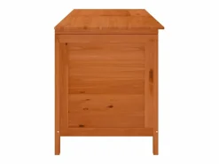 vidaxl Arcón de jardín madera maciza abeto marrón 150x50x56,5 cm Color natural claro Hot