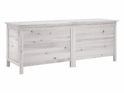 Arcón de jardín madera maciza abeto 150x50x56,5 cm^vidaxl New