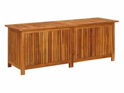 Arcón de jardín 150x50x58 cm Madera maciza de acacia Marru00f3n