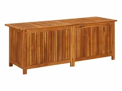 Arcón de jardín 150x50x58 cm Madera maciza de acacia Marru00f3n