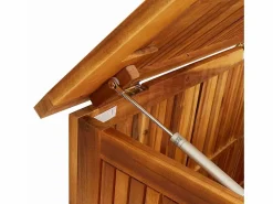 Arcón de jardín 150x50x58 cm Madera maciza de acacia Marru00f3n