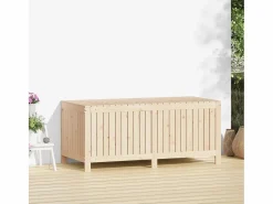 Arcón de jardín 147x68x64 cm Madera maciza de pino Marru00f3n Hot