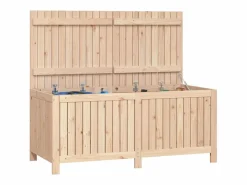 Arcón de jardín 147x68x64 cm Madera maciza de pino Marru00f3n Hot