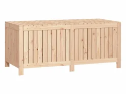 Arcón de jardín 147x68x64 cm Madera maciza de pino Marru00f3n Hot